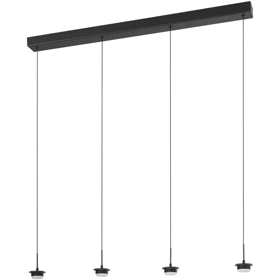 Pendellampe Cara Schwarz Metall 87 cm 200 cm - LED - Lichtfarbe: Extra warmweiss - Helles Neutralweiss - LED Energiesparlampen
