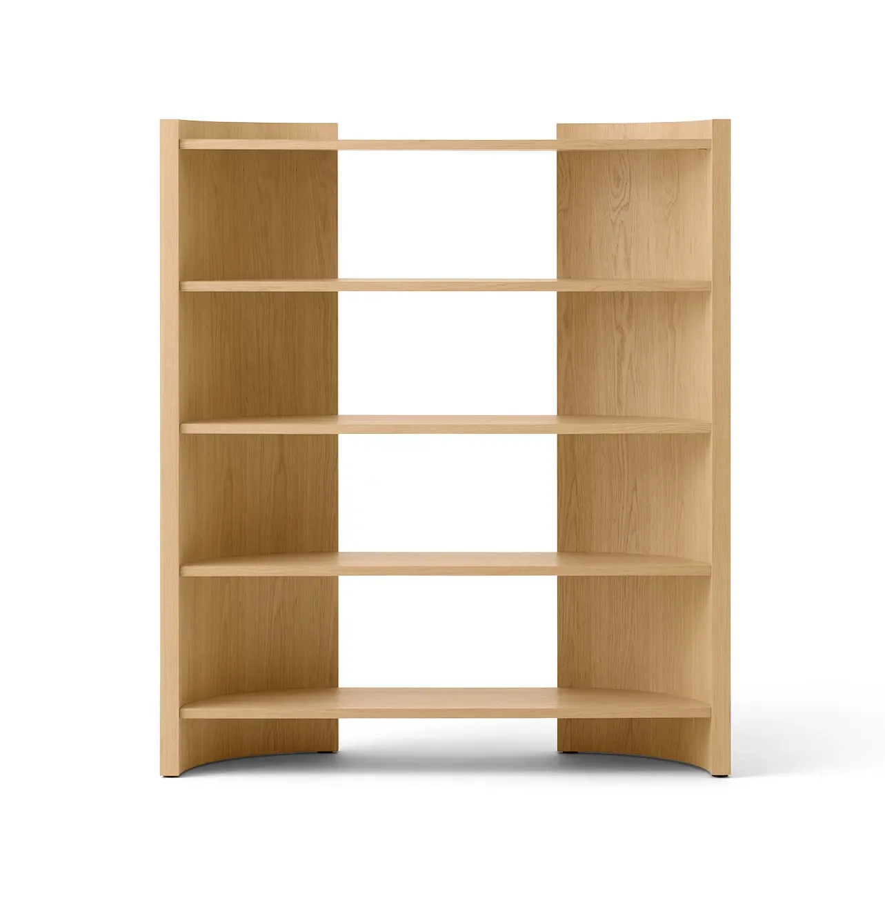 Audo Copenhagen Crescent hylla Obehandlad ek, 150x173 cm