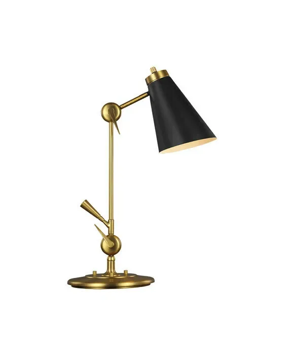 Signoret Task Table Lamp Brass/Black