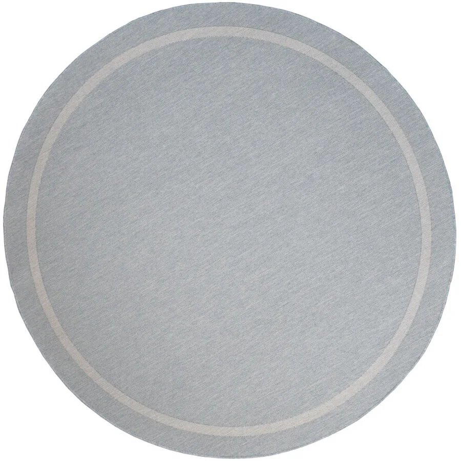 Outdoor-Teppich Newport Blau Einfarbig Polypropylen 200 x 200 cm
