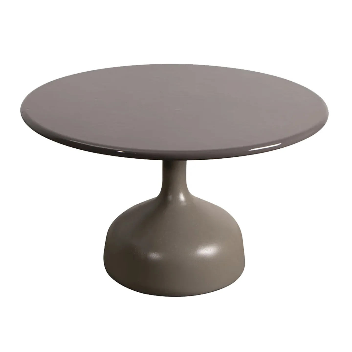 Cane-Line - Glaze Soffbord Stor - Taupe/Taupe - Småbord och sidobord utomhus - Brun - Metall/Sten