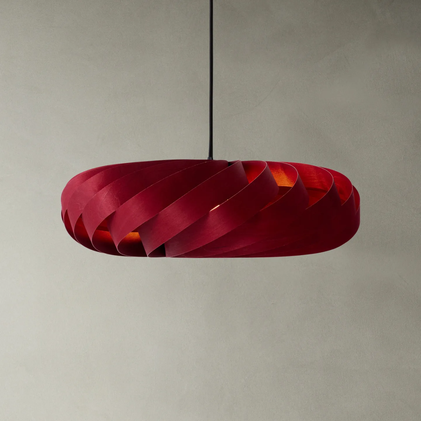 TR5 Pendelleuchte Ø60 Birch Red - Tom Rossau - Wohnzimmer - Holz