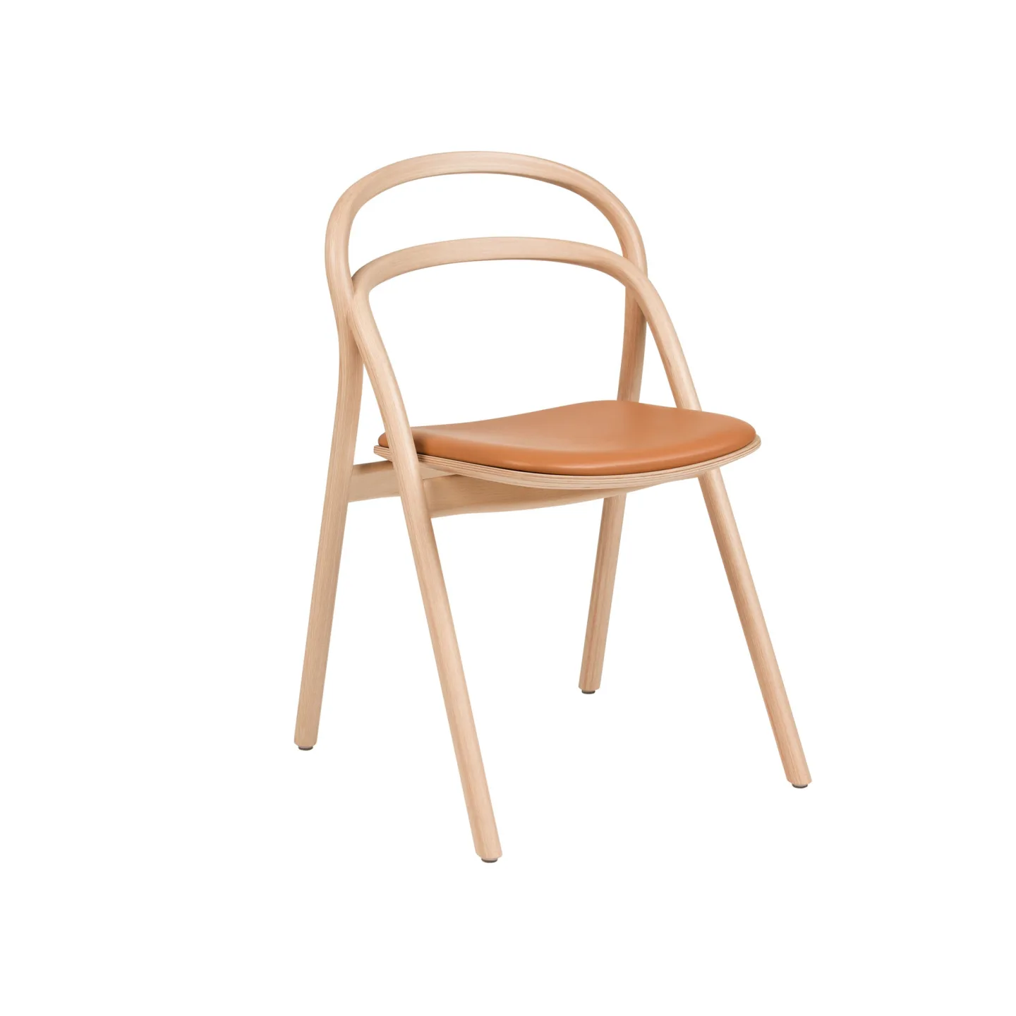 HEM - Udon Chair - Natural/Cognac Leather - Matstolar - Staffan Holm - Brun,Beige - Läder/Trä