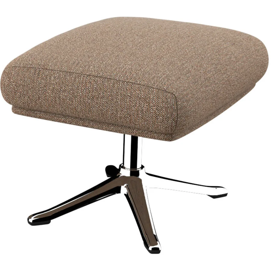 Hocker Halani Haselnuss Stoff B 41 T 54 H 41 cm