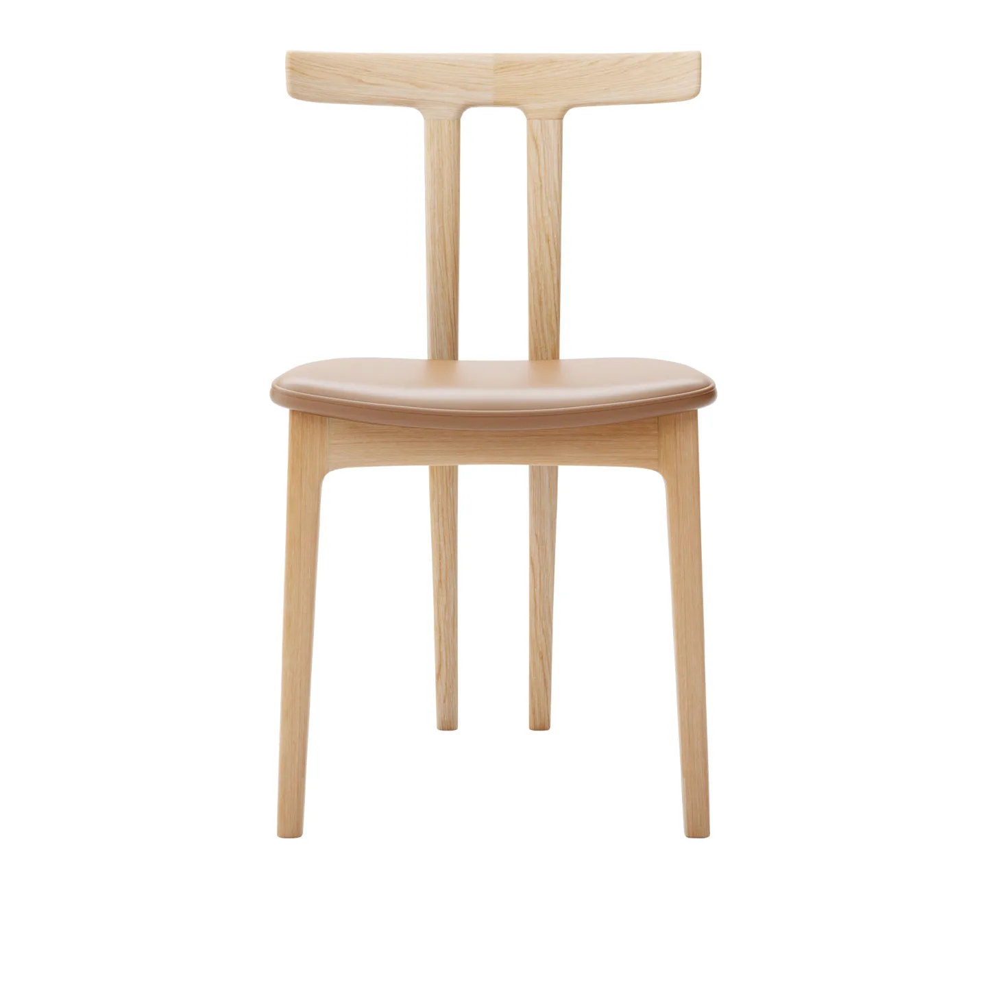 Carl Hansen - OW58, T-Chair, Oiled Oak, Leather Cat. B Thor 307 - Matstolar - Ole Wanscher - Läder/Trä/Skum