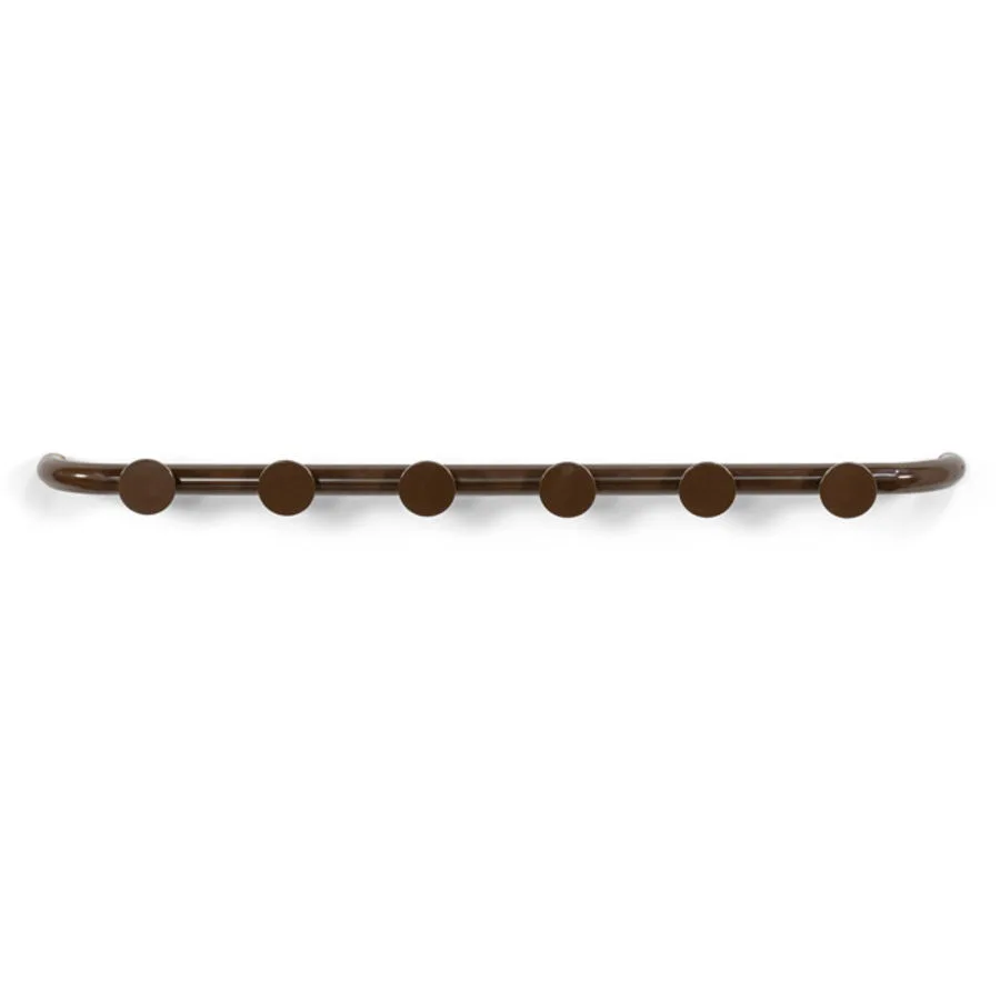 Spinder Design Garderobenleiste Balder Braun Stahl 4.5 cm