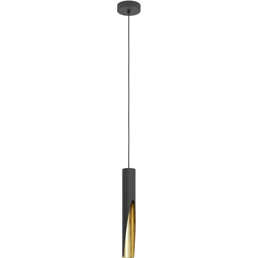 Eglo Pendellampe Barbotto Gold/Schwarz Stahl 110 cm - Farbe: schwarz-gold