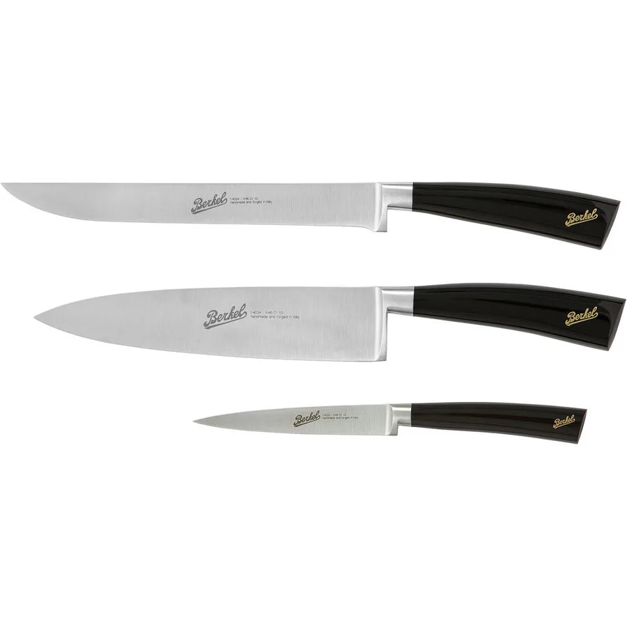 Berkel Messer-Set Elegance Schwarz Stahl