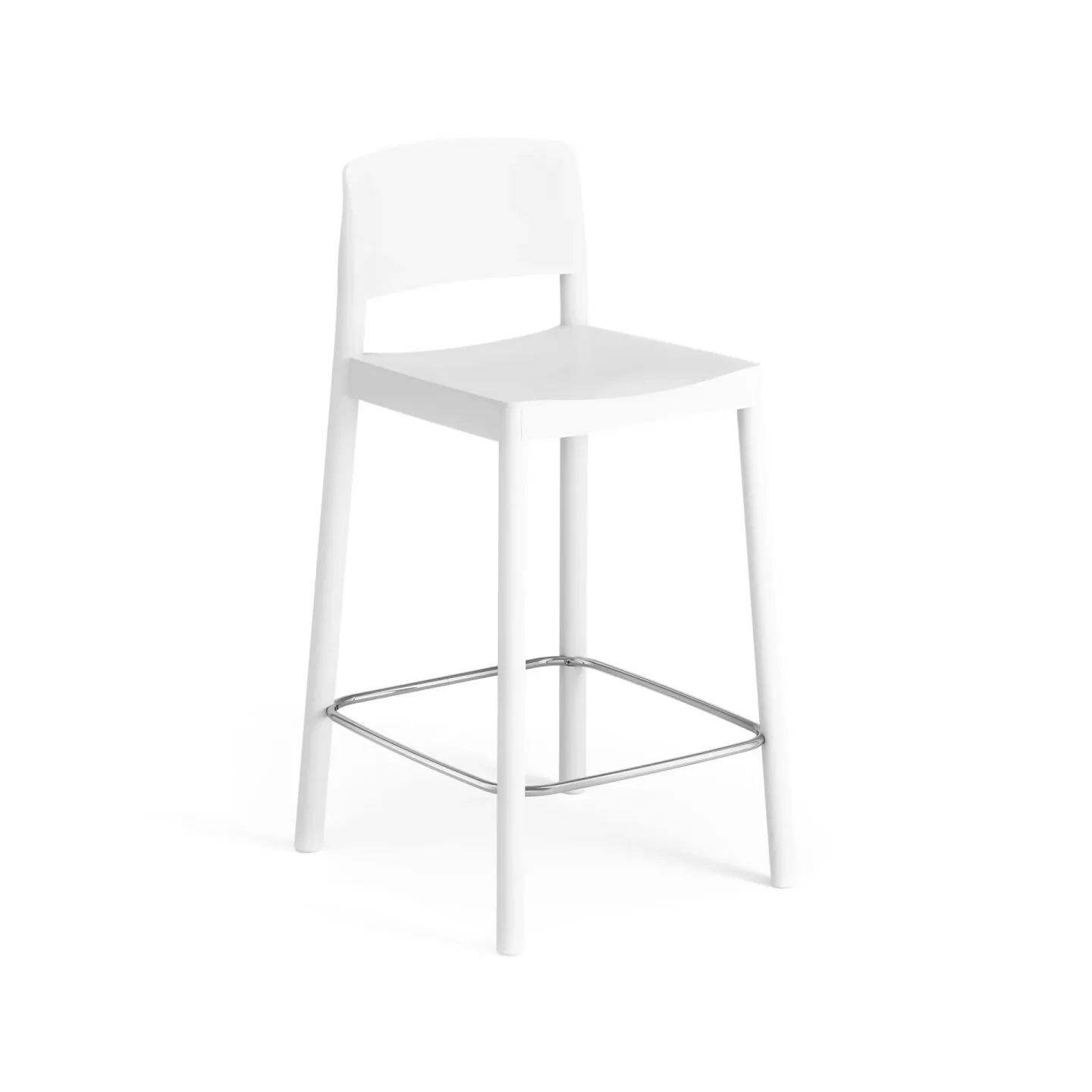 Swedese Grace Barstuhl 63cm Esche weiß glasiert
