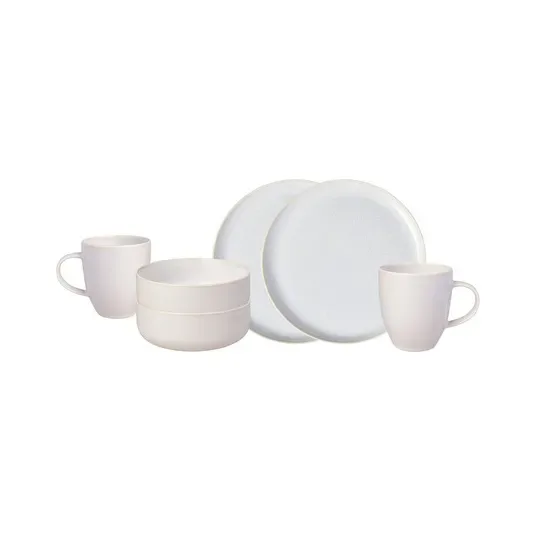 Villeroy & Boch Crafted cotton Serviceset 6 Teile White
