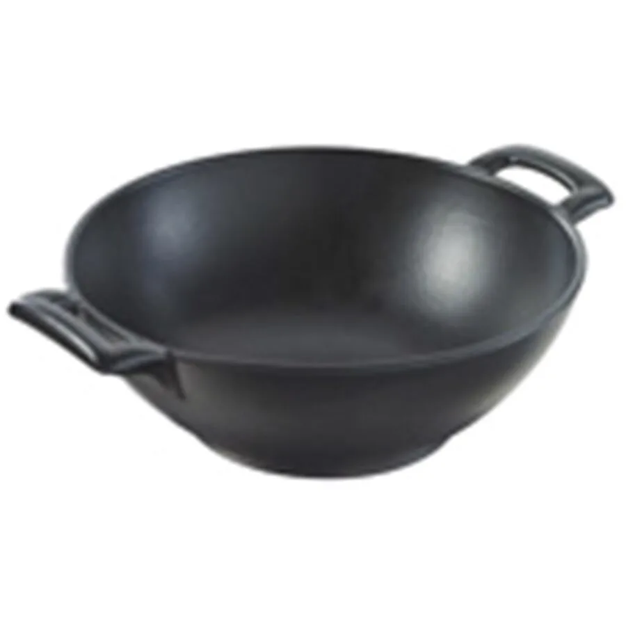 Wok Revol schwarz matt Porzellan D 20 cm