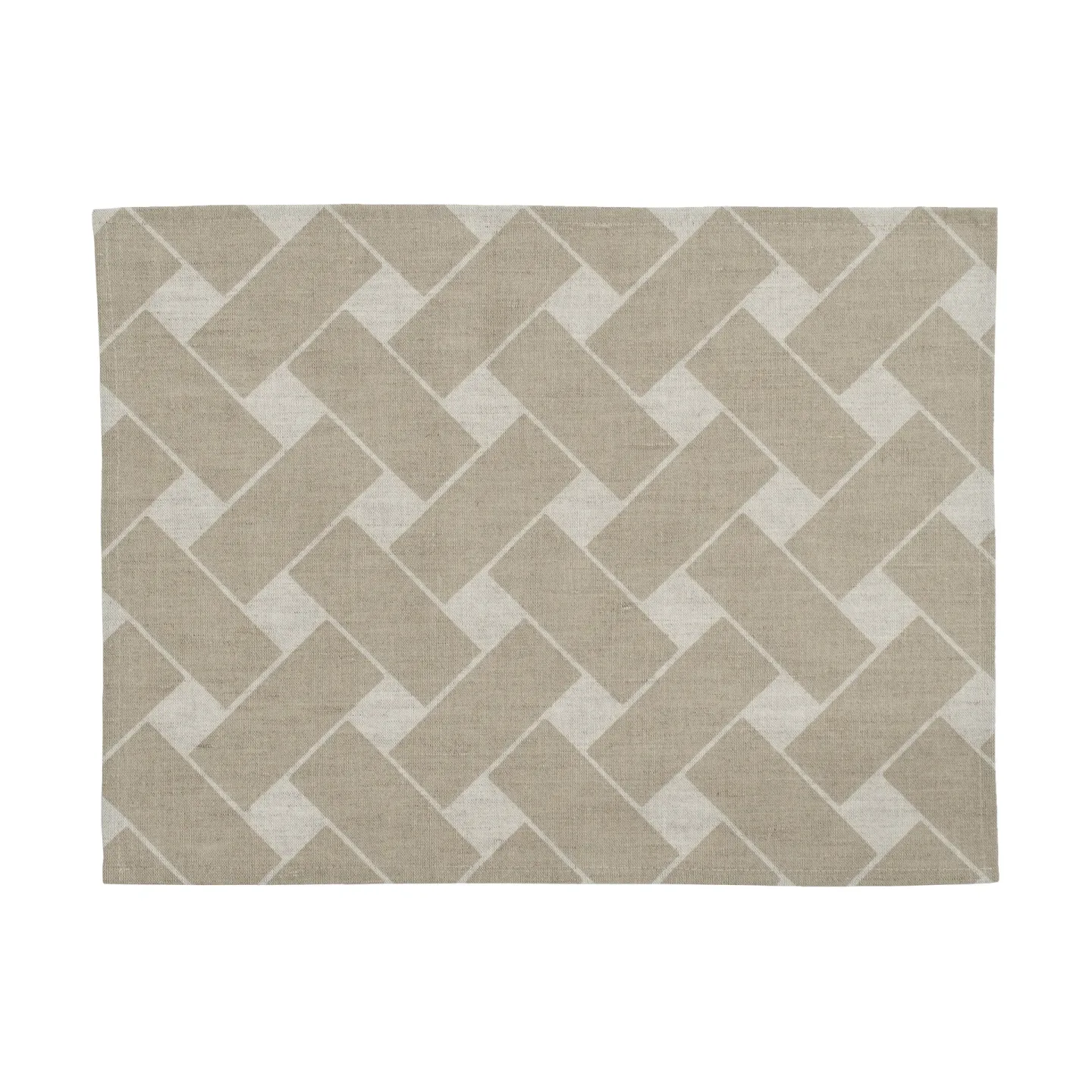 Almedahls Korg XL Tischset 34x45 cm 2er-Pack Natur-Taupe