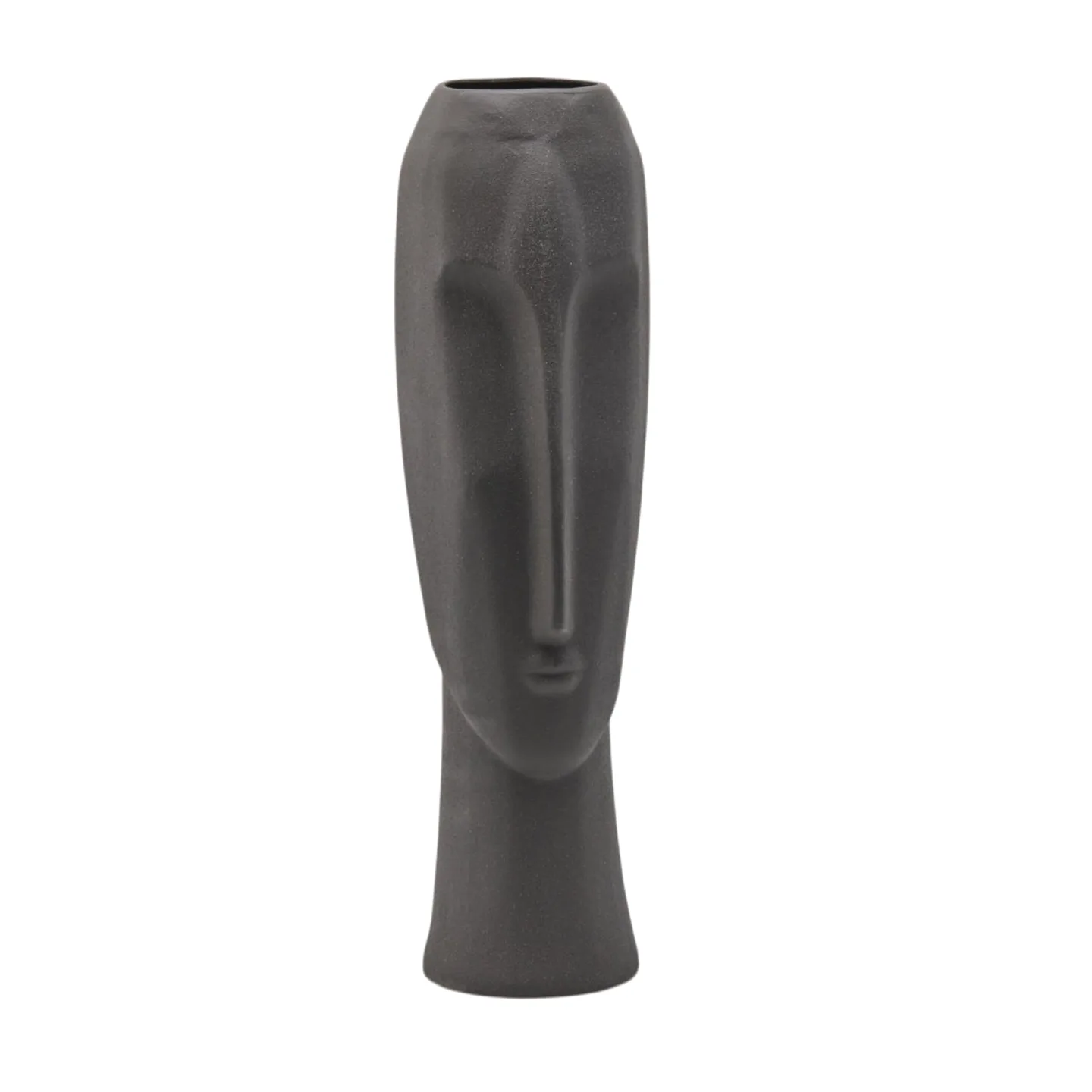 Edg Vase Gesicht Mohai Schwarzgrün H: 59 cm | Schubiger Möbel