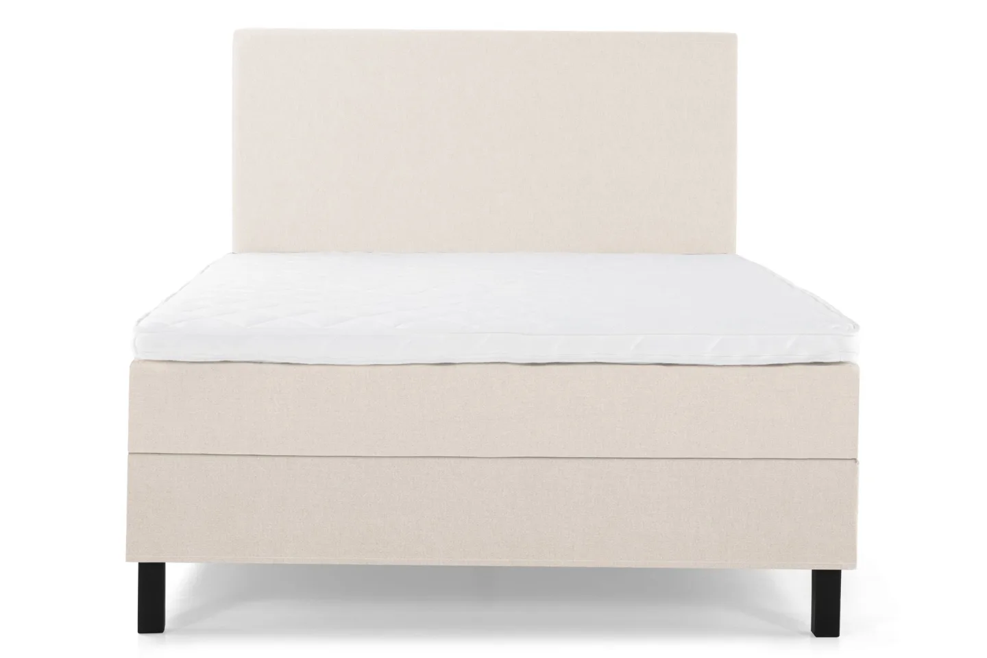 Lucky Komplett Sängpaket 140x200 Skum Slät Sänggavel - Beige