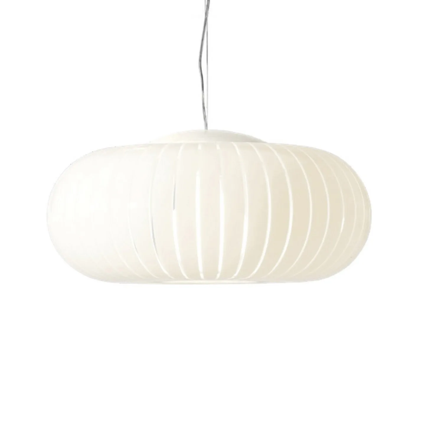 Teresa LED-Hängeleuchte, weiß, Ø 50 cm - Kartell - Wohnzimmer - Design - Kunststoff - Einflammig