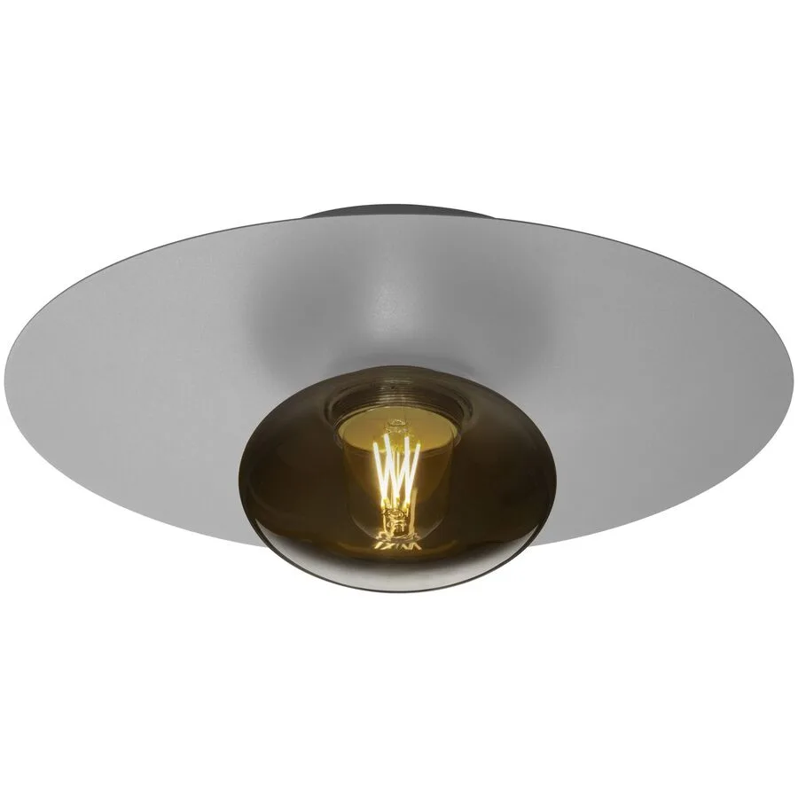 Deckenlampe Tatum Grau Metall 45 cm 19 cm - Farbe: hellgrau