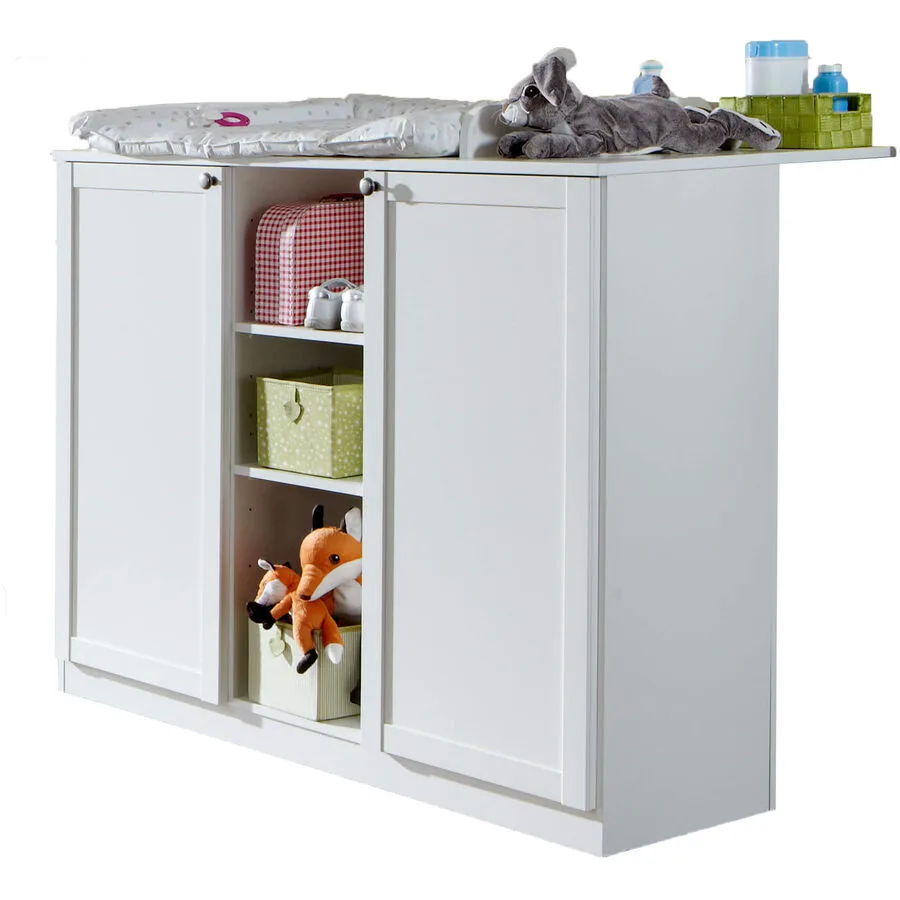 Wickelkommode Birgit Dekor weiss Holzwerkstoff B 122 T 75 H 101 cm