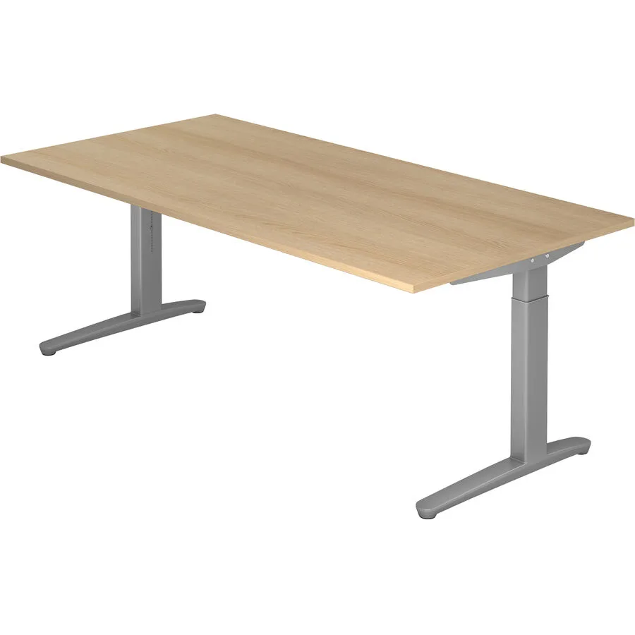 Schreibtisch Office eiche Holzwerkstoff B 200 T 100 cm
