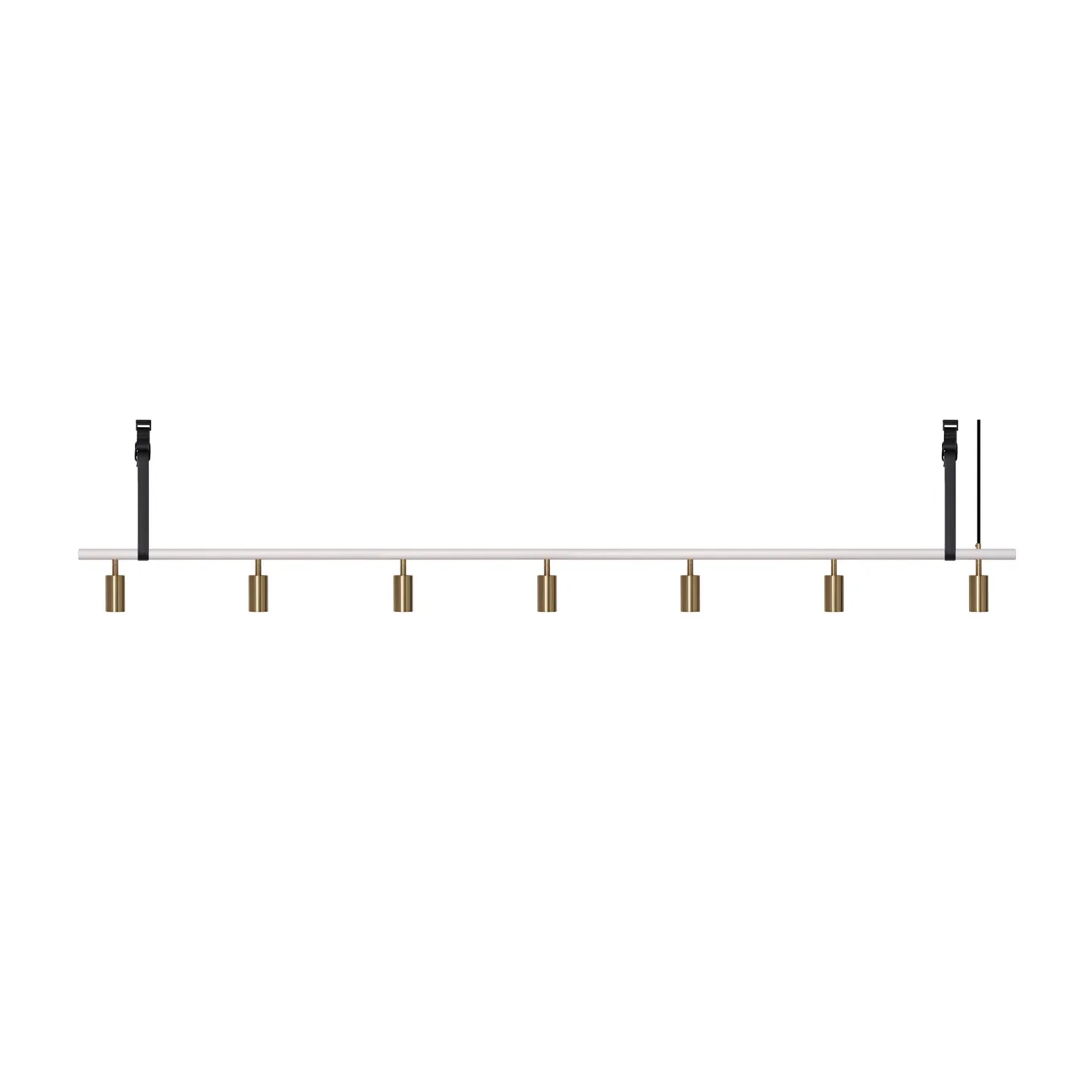 Rubn - Long John 7 White/Brass / Black Leather - Takkronor - Niclas Hoflin - Guld,Vit