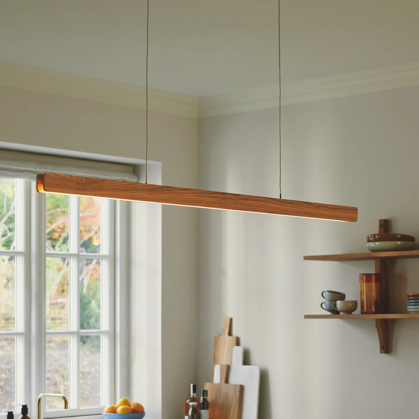 Ilgas Pendelleuchte Nature - Nordlux - Esszimmer - Holz - Einflammig