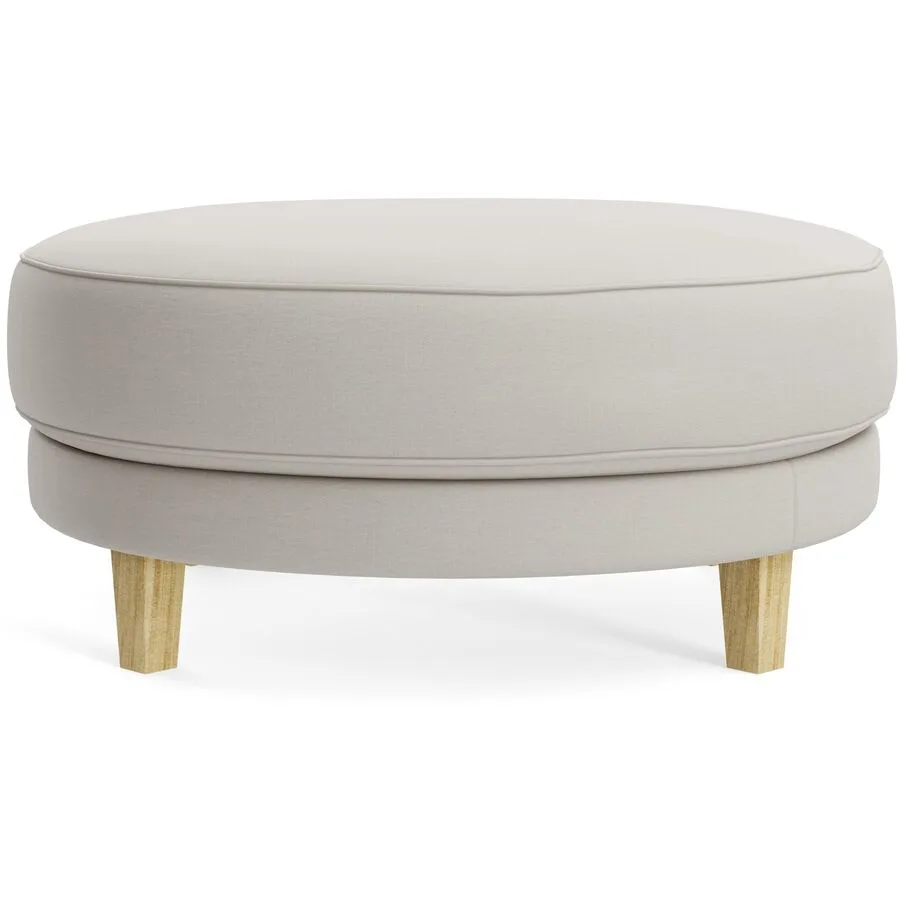 Hocker Avena pearl Stoff/Holzfuss Eiche B 101 H 45 cm - Möbel Konfigurator: Traummöbel individuell zusammenstellen