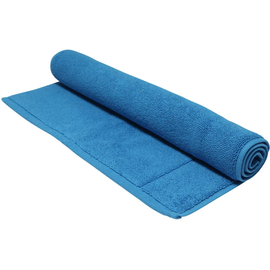 Living Home Badteppich Softfeel blue Baumwolle 50 x 80 cm Rechteckig