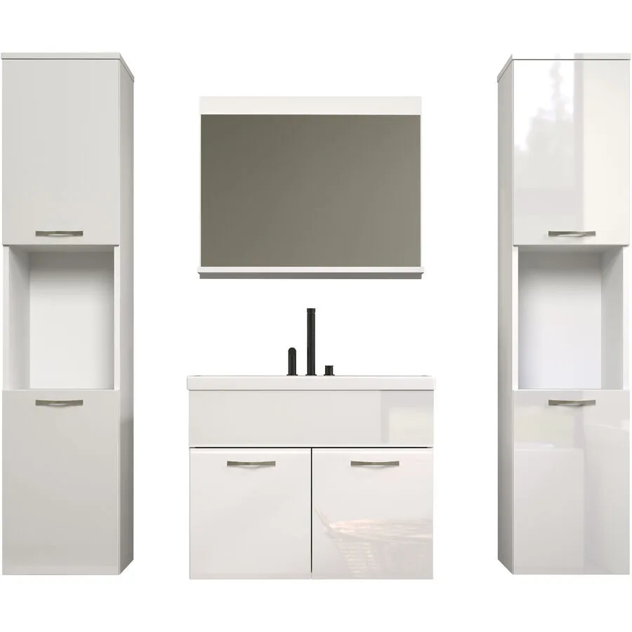 Badezimmer-Set Sledge weiss Holzwerkstoff B 153 T 391 H 80 cm