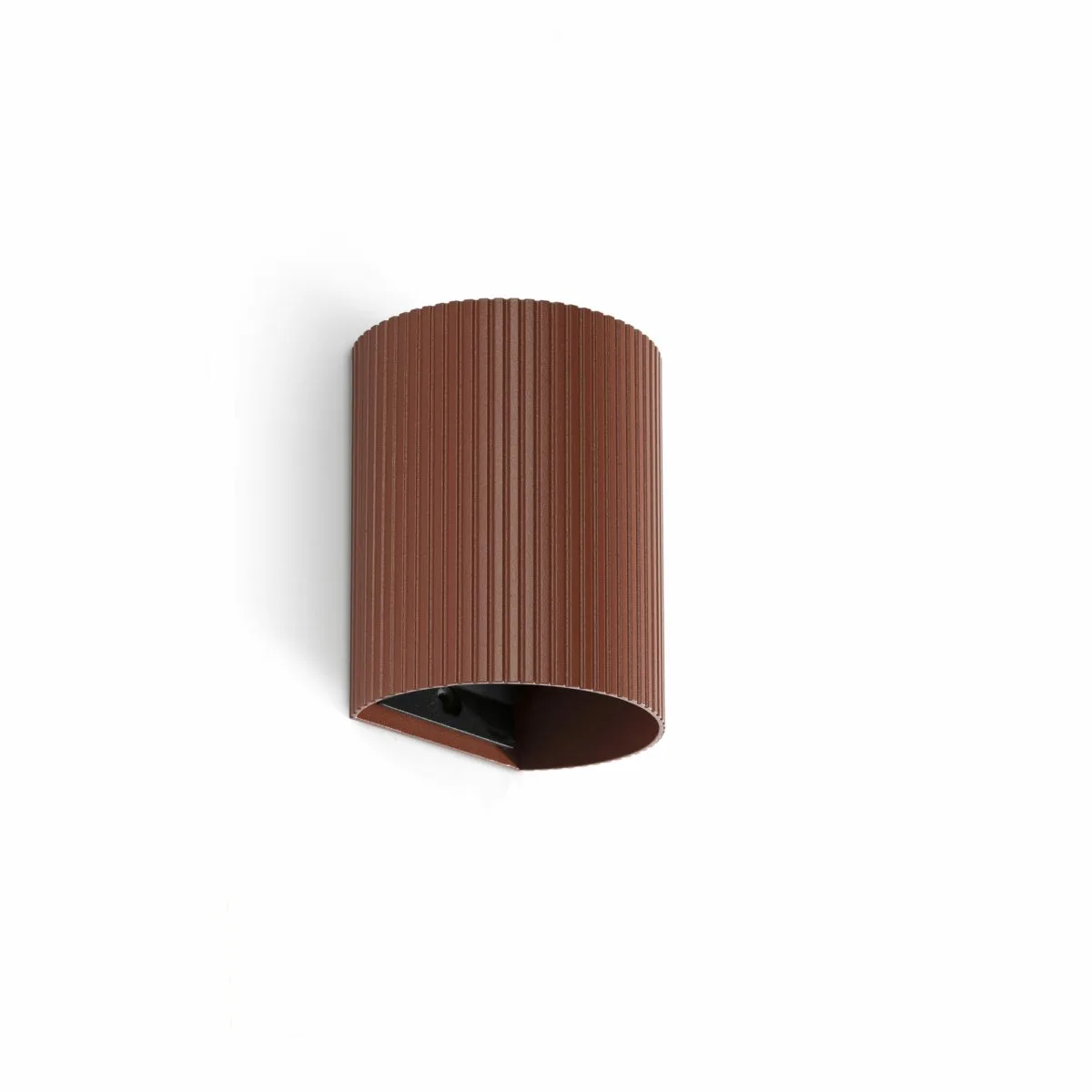 Faro Barcelona - Sole 10cm - Vägglampa - Terracotta räfflad