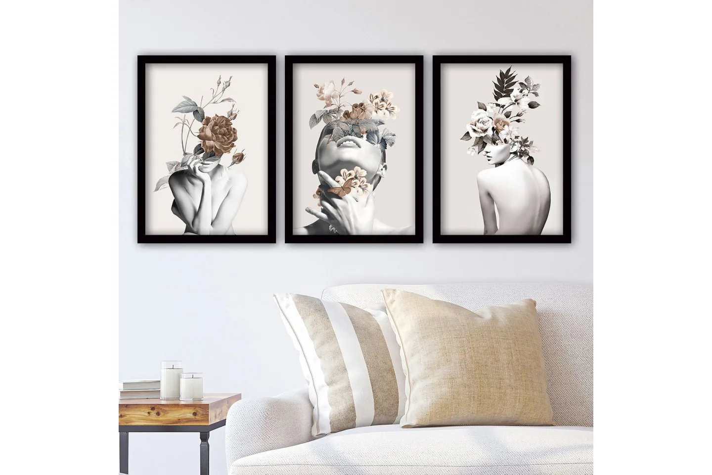 Decorative Framed Painting (3 Pieces) 35x45 -