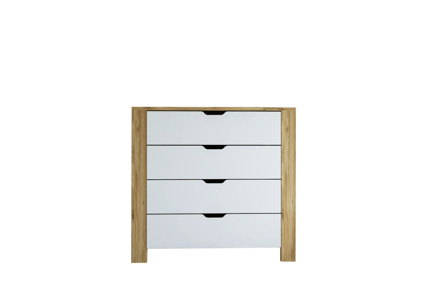 Nordhs Byrå 90 cm - Ljusbrun/Vit