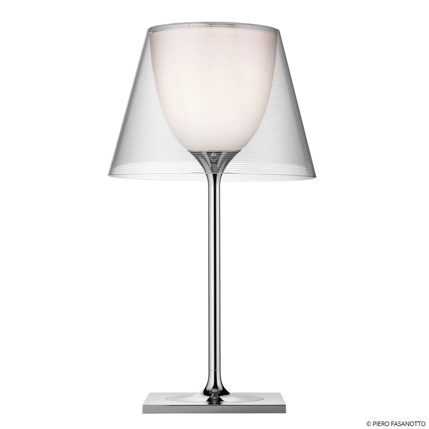 KTribe T1 Bordslampa Glas Transparent - Flos - Vardagsrum - Design - Med lampskärm