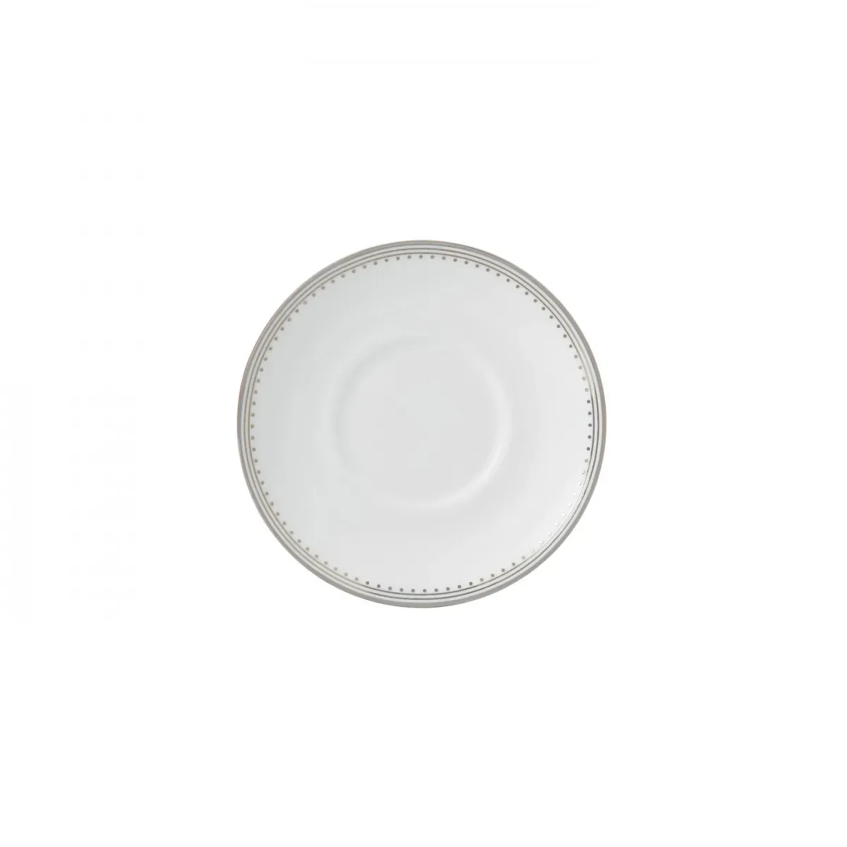 Wedgwood Vera Wang Grosgrain Untersetzer für Espressotasse Weiß