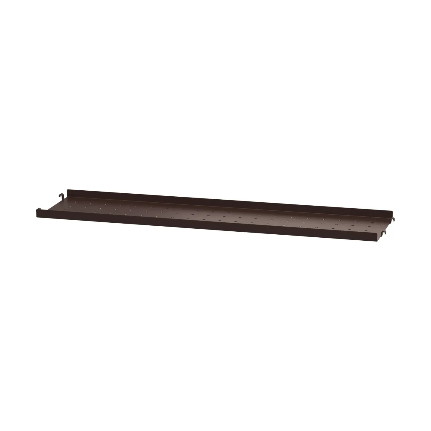 String String Regalboden Metall Dunkelbraun, 78x20, niedriger Rand