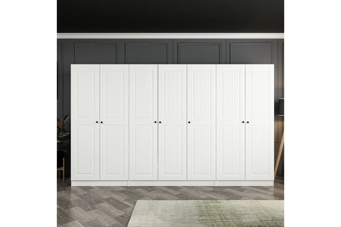 Fruitland Garderob 315 cm - Vit