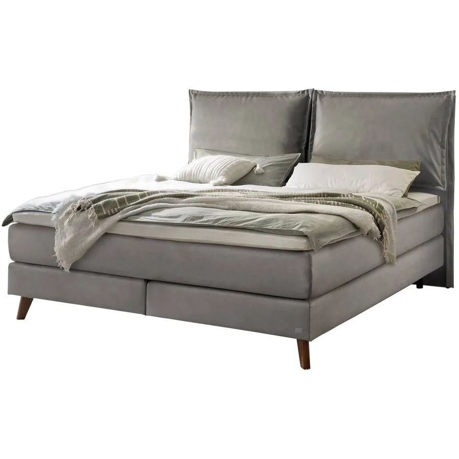 Hasena Boxspringbett Ricarda stahl Stoff 180 x 200 cm