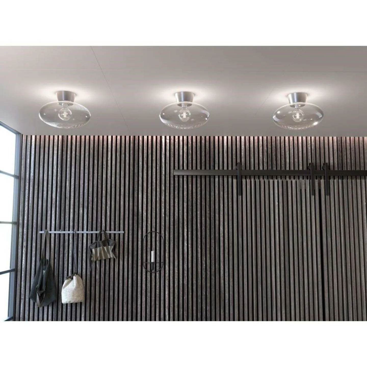 Bullo Plafond XL Ø38 Aluminium/Clear - Belid - Vardagsrum - Metall