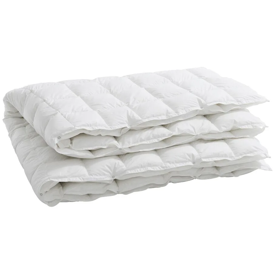 Daunenduvet Billerbeck Interlaken 160x210cm - Farbe: Weiss - Material: Baumwolle
