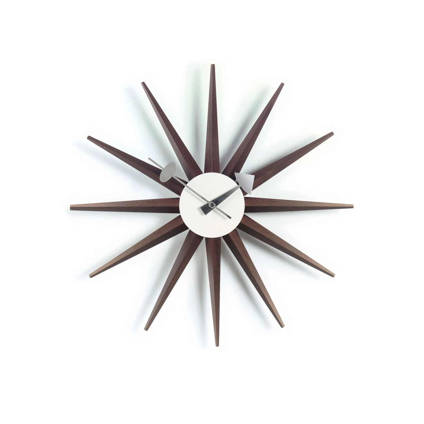 Vitra - Sunburst väggklocka Valnöt - Klockor - George Nelson - Träfärgad