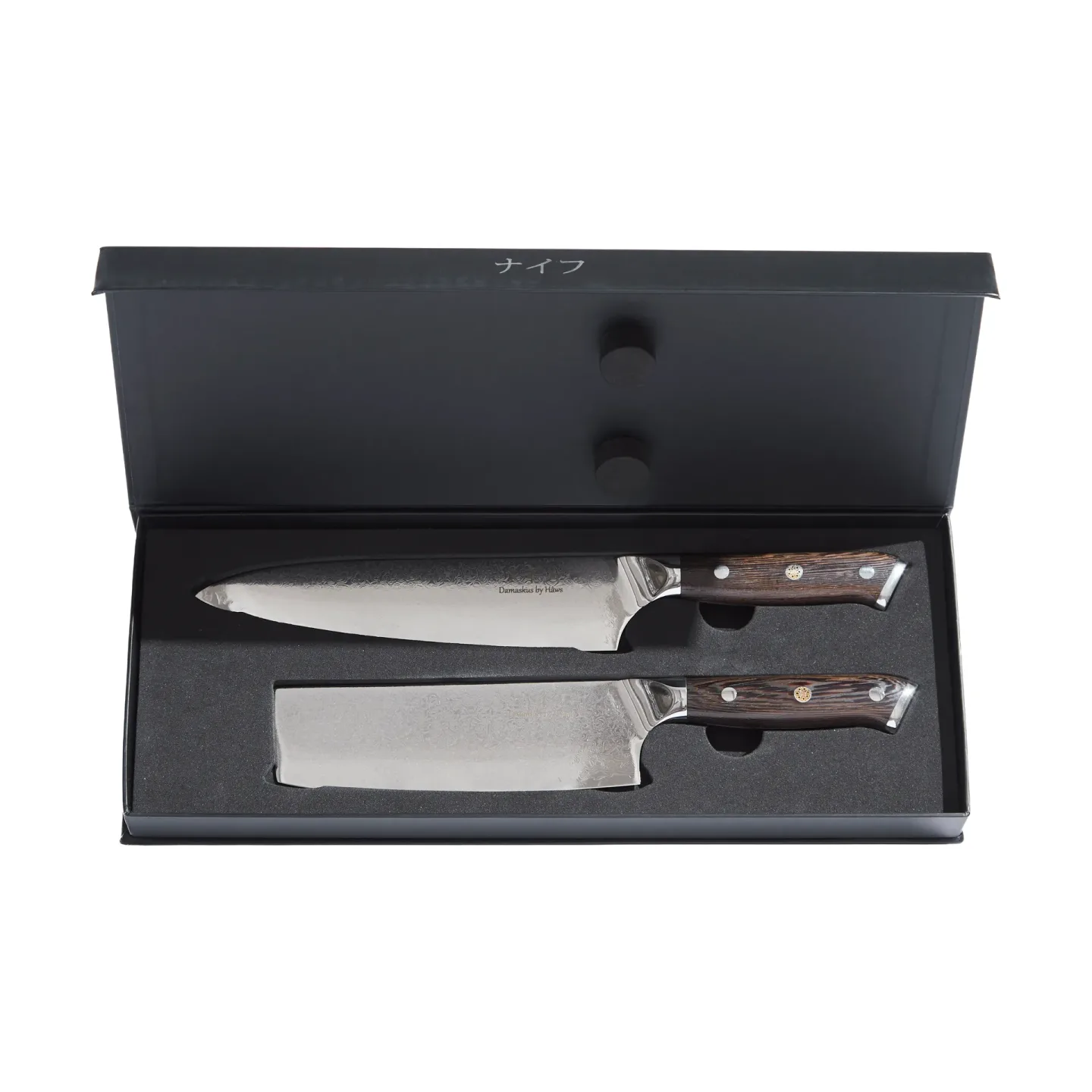 Hâws Damascus By Hâws Koch- & Gemüsemesserset 2-teilig Wengé