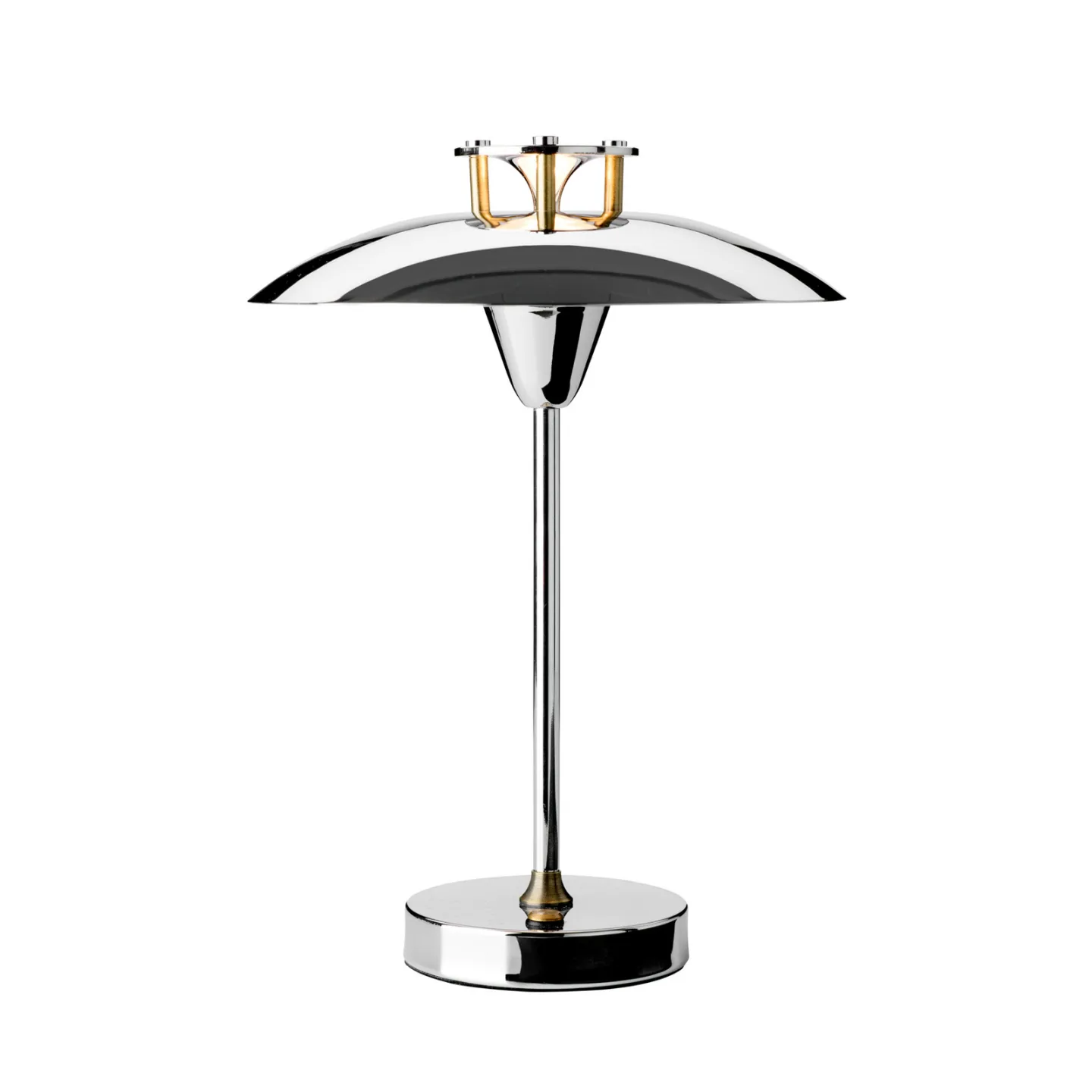 MINI STEPP 1-2-3 Akku-Tischlampe, chrom, IP44 - Halo Design - Wohnzimmer - Metall - Einflammig