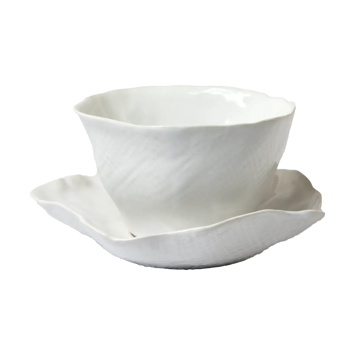 Olsson & Jensen Clair Tasse mit Untertasse Weiß