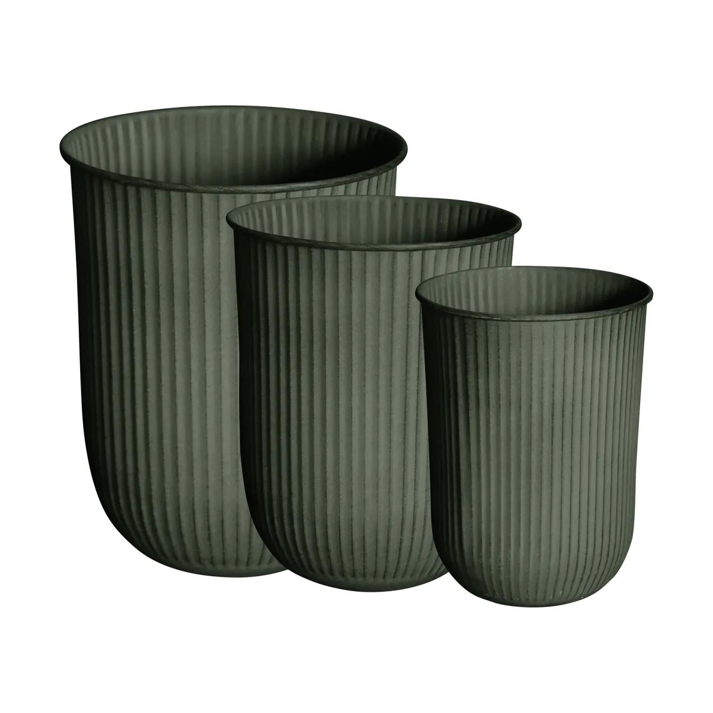 DBKD Out stripe Blumentopf 3er Pack Green