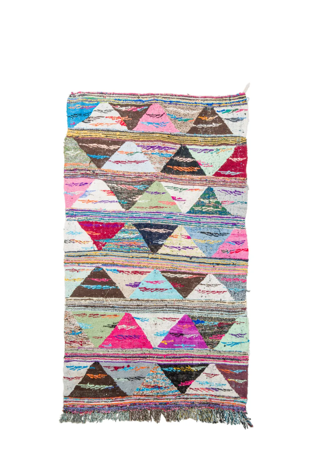 Marokkansk Boucherouite-teppe 135 x 235 cm (Størrelse: 135 x 235 cm)