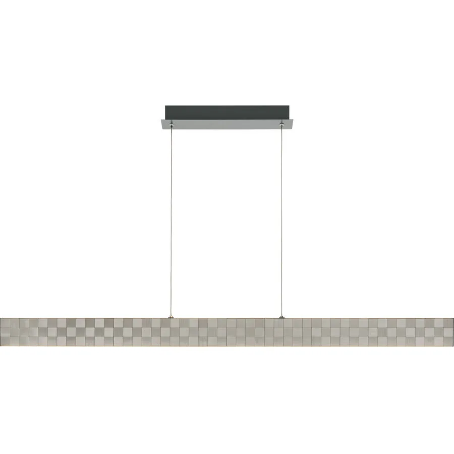 Pendellampe Elva Grau Metall 122 cm 120 cm - LED - Lichtfarbe: Warmweiss - LED Energiesparlampen