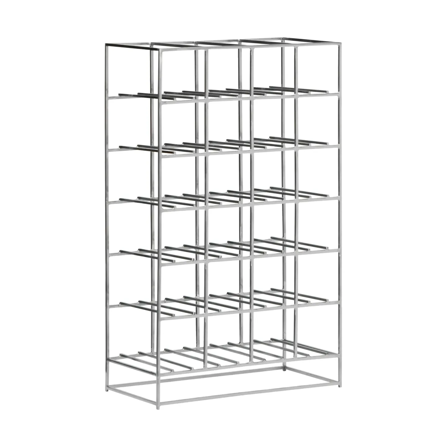 House Doctor House Doctor Weinregal für 24 Flaschen 41x67 cm Silver finish