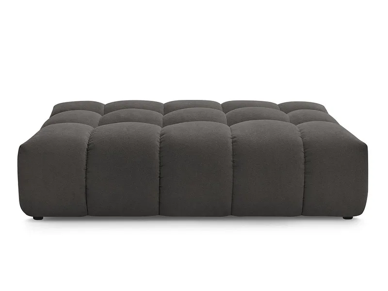 Hocker BOBOCHIC EVEREST 100x166x40cm stoff mit textur dunkelgrau