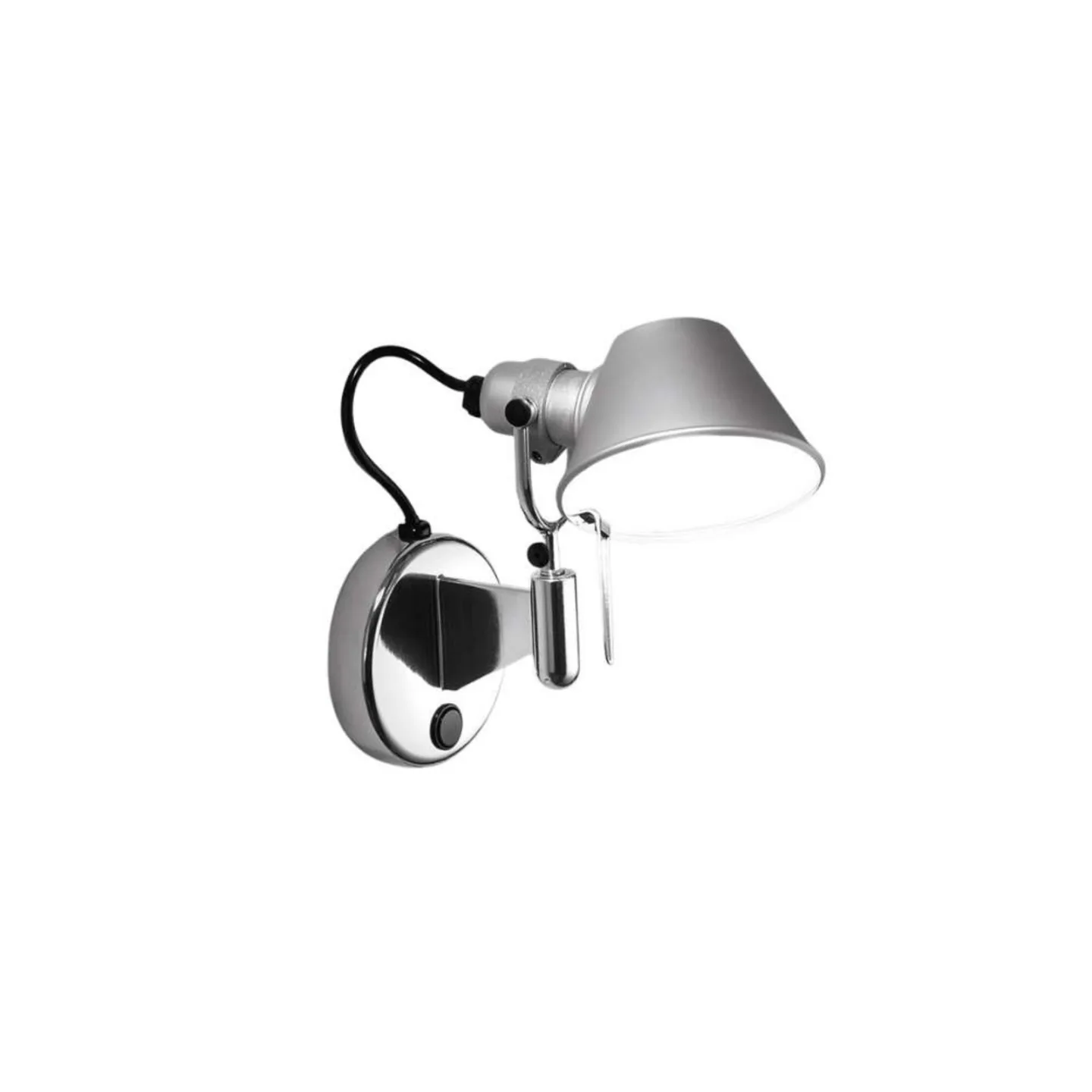 Tolomeo Micro Faretto Wandlampe mit Schalter, alu - Artemide - Schlafzimmer - Design - Aluminium