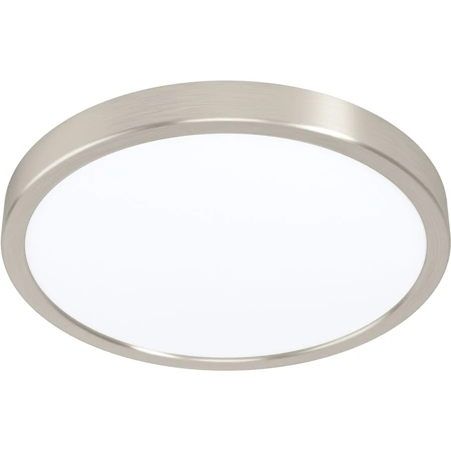 Eglo Deckenlampe Fueva 5 Grau Stahl/Kunststoff 28.5 cm 2.8 cm - Farbe: Nickel matt - LED - Lichtfarbe: Helles Neutralweiss - Material: