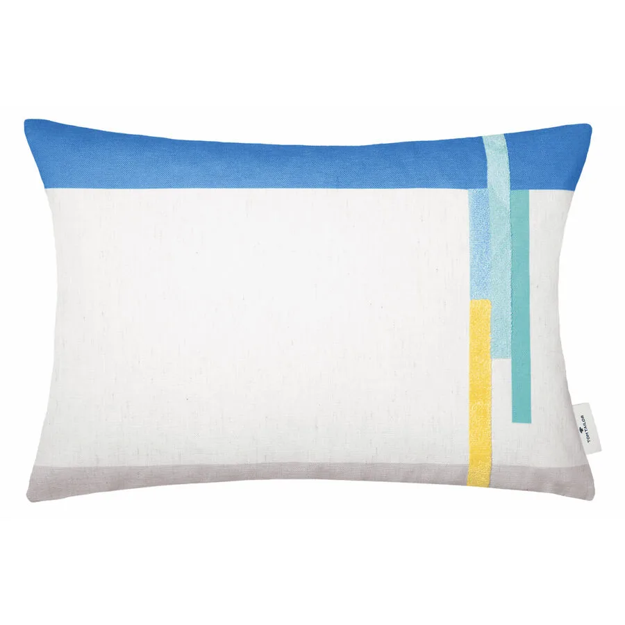 Tom Tailor Zierkissenbezug Bricks Blau Polyester 40 cm 60 cm
