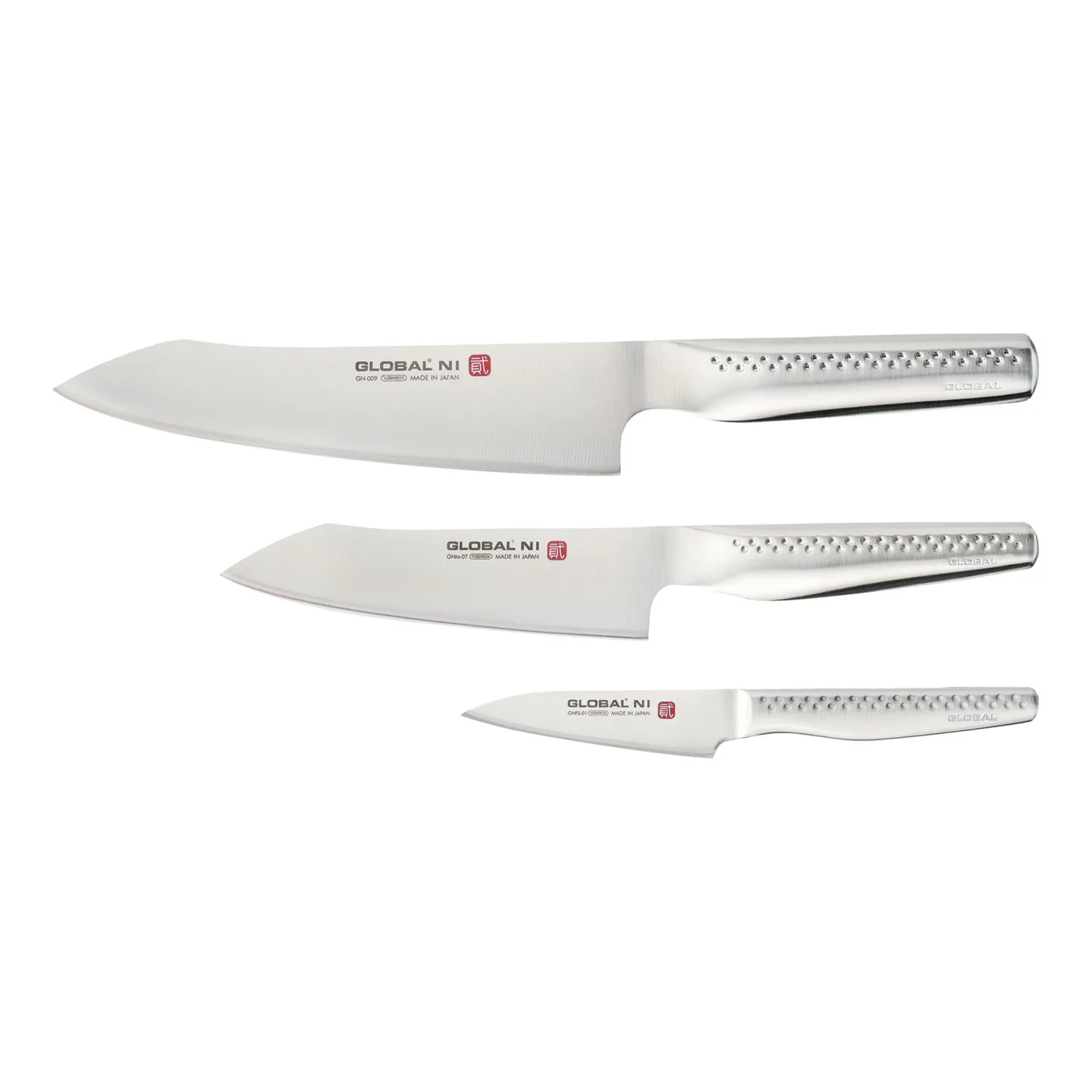 Global - Knivset 3 Delar GN-009, GNM-07, GNFS-01 - Knivset - Metall